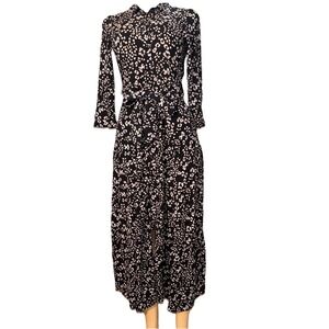 Zara | Dresses | Zara Checked Draped Maxi Dress Xs | Poshmark
